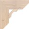 Ekena Millwork Olympic Slat Smooth Bracket w/ Offset Brace, Douglas Fir, 7 1/2"W x 18"D x 18"H BKT0806X18X18OLY06SDF - alternate 3